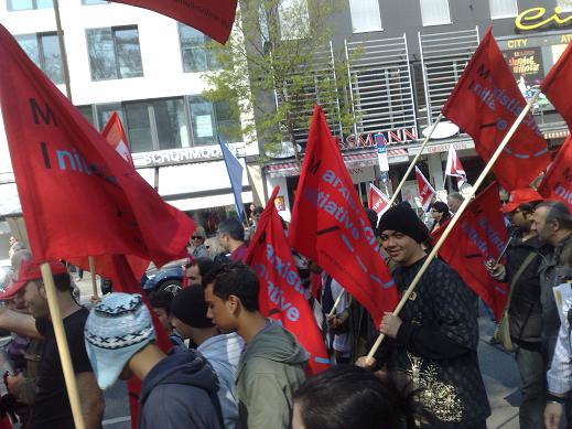 Block der Marxistischen Initiative am 1. Mai in München